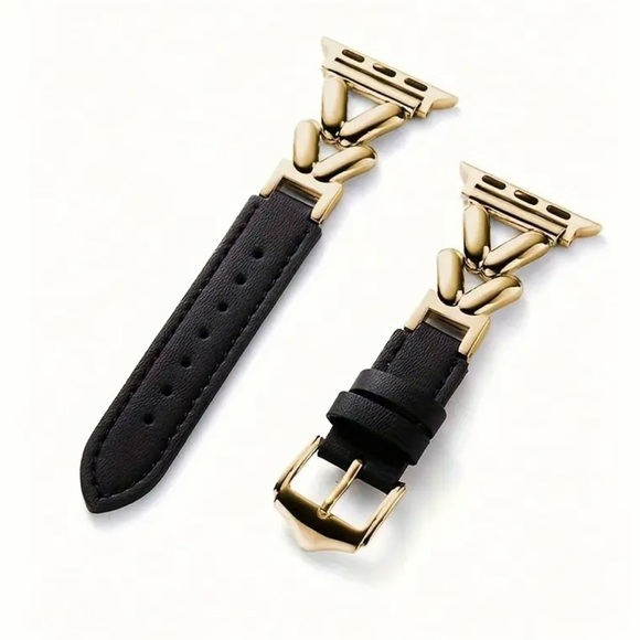 Luxury Gold & Black Watch Band - Picture 4 of 4